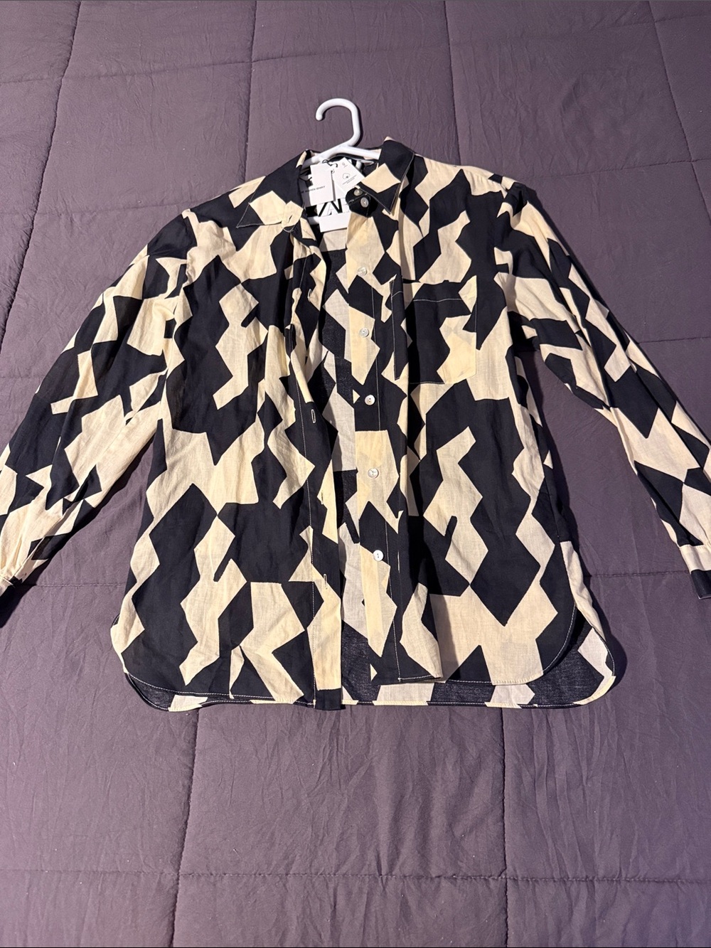 NWT Zara print shirt